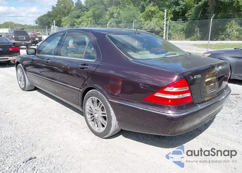 2000 Mercedes-Benz S 430 z USA, uszkodzony, nr VIN WDBNG70J8YA007057